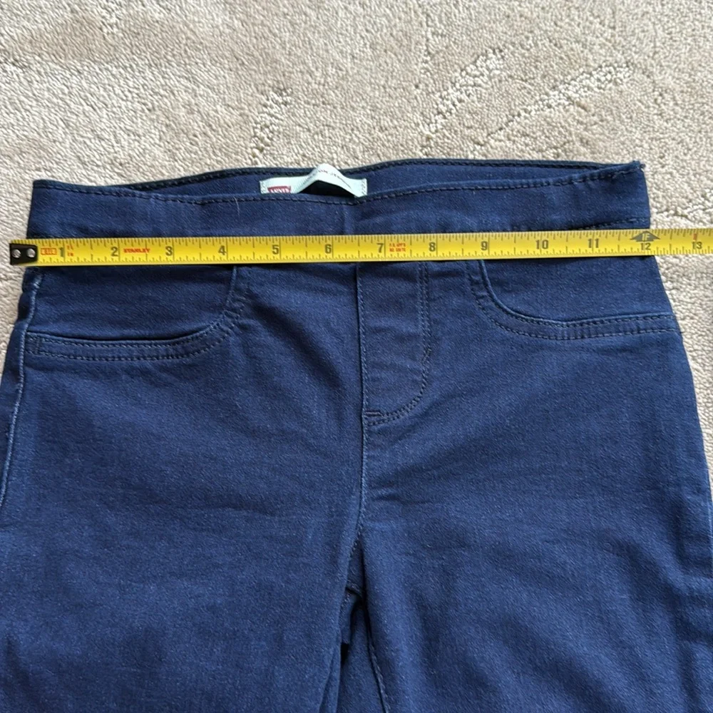 Lot of 2: Levi’s Girls S 8 Pull-On Jeans, Jeggings, Denim w/ Adjustable Waist